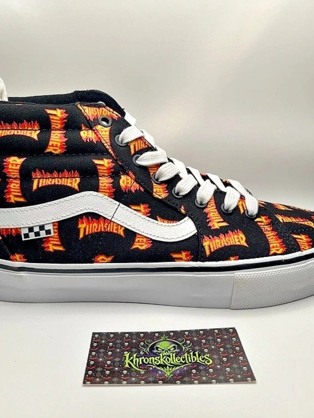 Vans x Thrasher Sk8-Hi Pro Thrasher Sneakers Black & Orange US 10.5 M